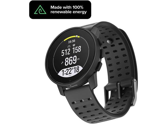 Suunto 9 Peak Pro All Black - 95 Modos, 1.2" Zafiro, GPS, Militar, VO2max, HR, Sensores ABC, 100m