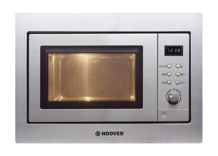 Microondas Integrable Hoover HMG201X - 800W (Grill 1000W), 20 Litros,