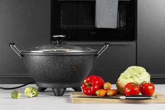 WOK PRINCESS 162389 30CM 1400W 7L NEGRO