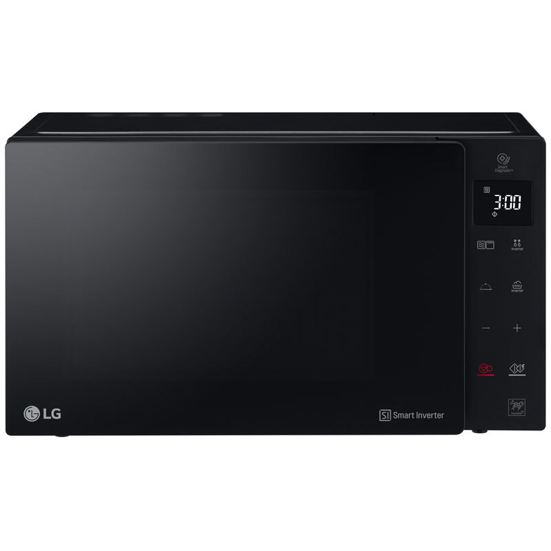 Microondas Lg Mh6535gds 25 con grill negro 25l inverter 1000w 1450w litros smart easy clean stock 900w libre instalacion encimera 115