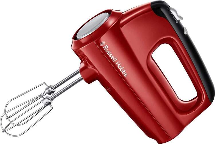 Batidora amasadora Russell Hobbs 24670-56 - 350W, 5 Velocidades + Turbo,  2 Varillas + 2 Ganchos