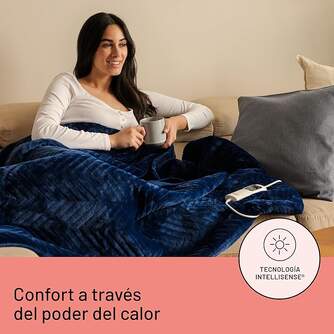 MANTA DAGA RELAX SUAVE AZUL 160X120 3P 6T LAVABLE