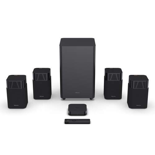 Barra de sonido Hisense HT Saturn - 4.1.2 canales, 720 W, Wi-Fi y Bluetooth, Dolby Atmos