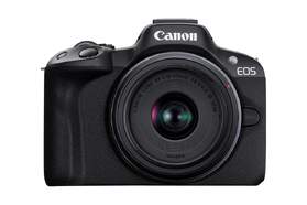 Cámara Canon EOS R50 Negra - 24,2 megapixeles, pantalla táctil, Bluetooth, Apertura máxima 4,5