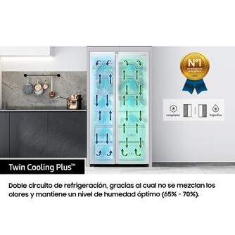 FRI. SAMSUNG RS68A8522S9/EF 178x91 NF INOX DISP.