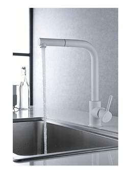 GRIFO COCINA IMEX GCE006BL MALTA BLANCO MATE