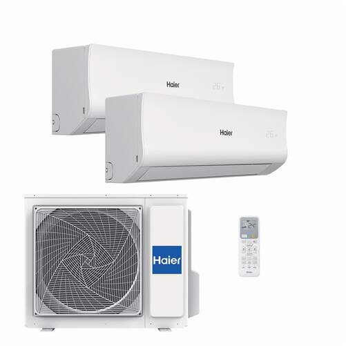 Kit Multi Aire Acondicionado Haier Tide  R 25+35/40 - Clase A++ / A+++, Wifi, Blanco