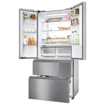 FRI. HAIER HFR7819ENGC 190x83x64 FD NF DISP INOX