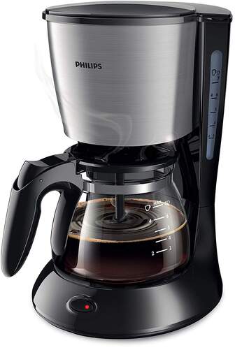 Cafetera de goteo Philips HD7435/20 - 700W, Jarra cristal 0.6L, Capacidad 2/7 Tazas