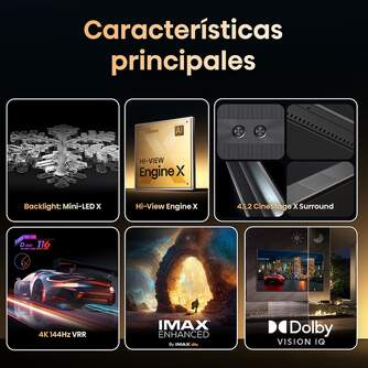 TV HISENSE 85%%%quot; 85UXKQ UHD MINILED X ULED QLED 144H