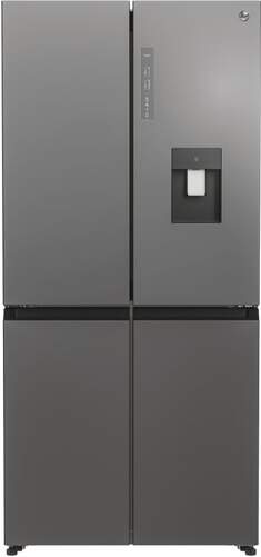 Frigor&iacute;fico Americano Hoover HHCR3818EWPL - 182x83x65 cm, 4 Puertas, 463 L, No Frost, Display, Inox