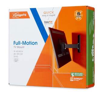 SOPORTE TV VOGEL%%%#39;S 1223 FULL MOTION SMALL WALL 43%%%quot;
