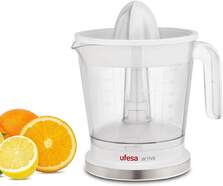 Exprimidor Ufesa EX4942 - 40W, Jarra 1 Litro, 2 Conos, Blanco