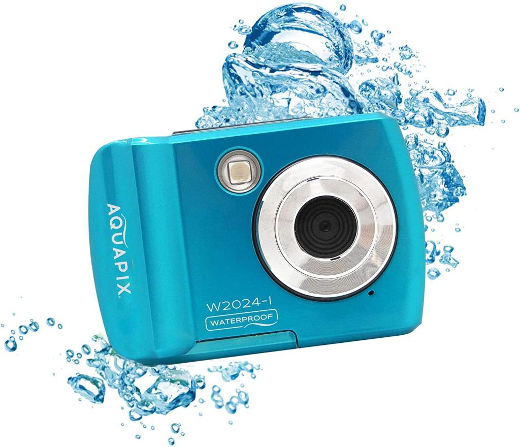 Cámara Easypix W2024-I Azul - 16Mpx, Sumergible 3m