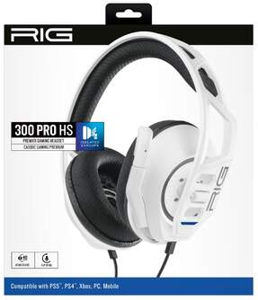 AURICULARES NACON RIG 300HS PS5 /PS4 BLANCO GAMING
