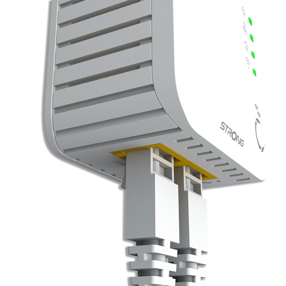 Adaptador PLC Strong Powerline WiFi 600 Kit | 300 Mbits/s, WPA/WPA2