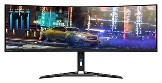 Monitor Curvo Lenovo 44,5" Legion R45w-30 - 2560 x 1440, Panel VA, 165Hz, 1ms MPRT, USB-C, HDR4000