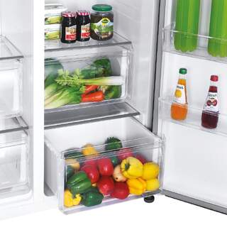 FRI. HOOVER HHSBSO6174DX 177x90x66 SBS NF DSP INOX