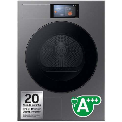 Secadora Samsung DV90F09F4SU3 - 9 kg, Bomba de Calor, Display, Clase A+++, Grafito