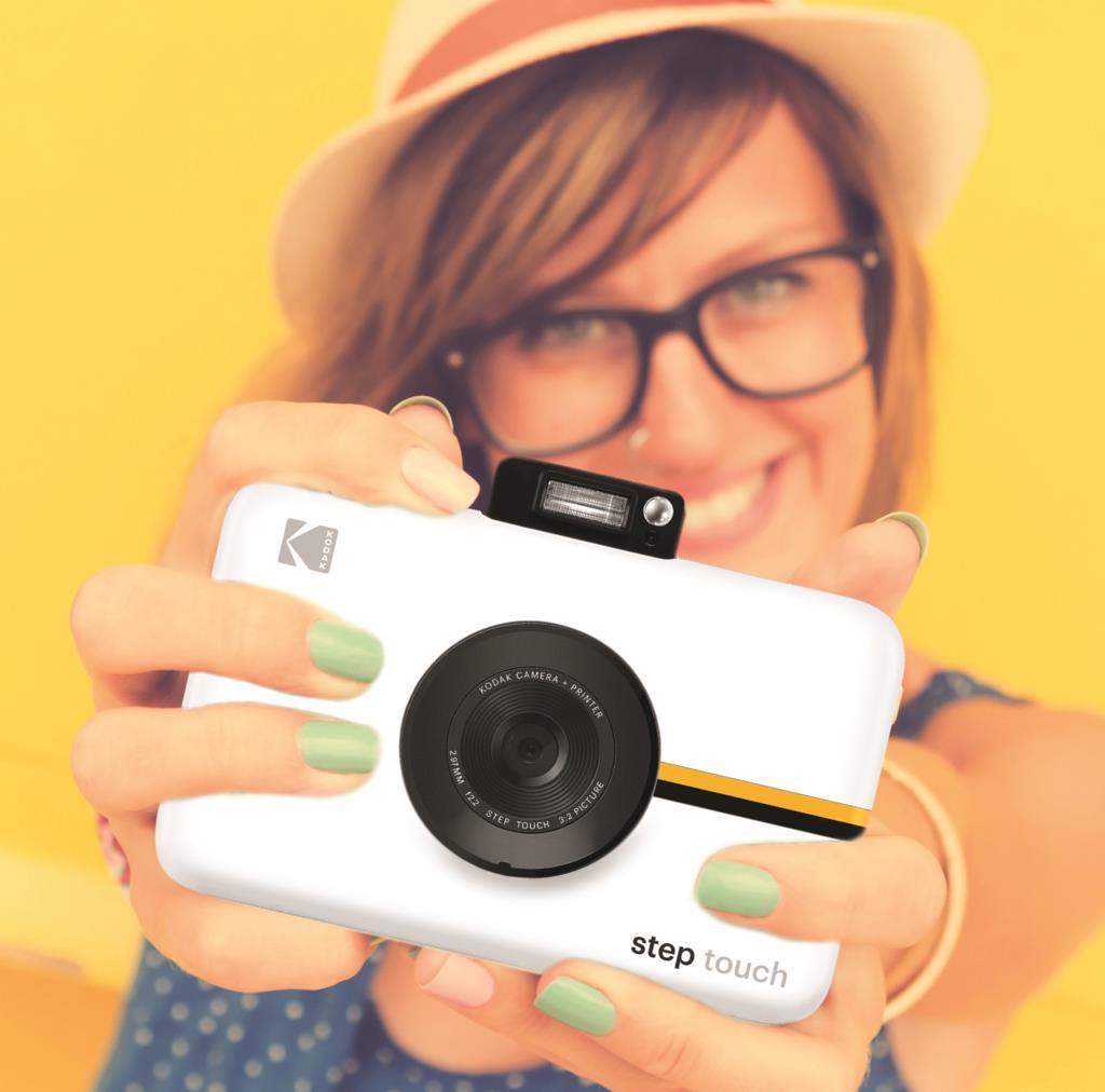 Cámara Instantánea Kodak Step Touch Blanca 13Mpx, Flash