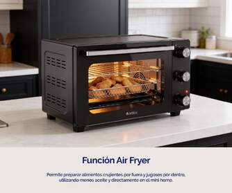 HORNO SOBREMESA ARTICA FLOWBAKE30 1500W 30L AIRFRY