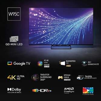 TV PANASONIC 75%%%quot; TN75W95C UHD MINILED GOOGLETV 144
