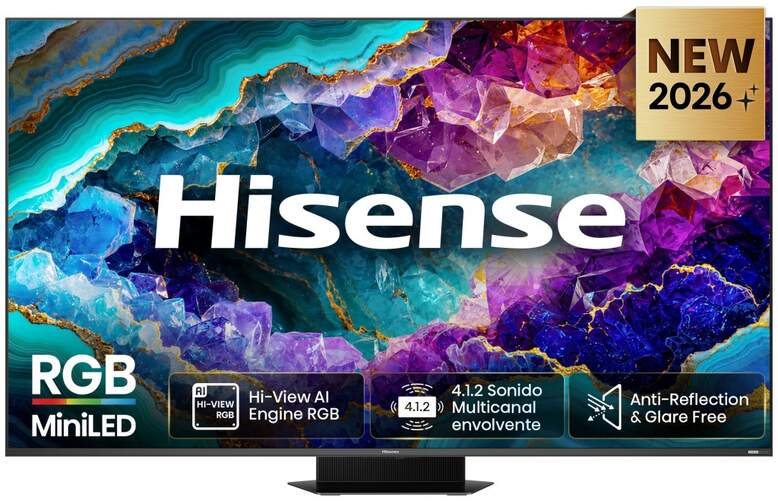 TV Hisense 75" MiniLED 75UR9S - 4K Ultra HD, Smart TV VIDAA 180HZ, FreeSync Premium Pro, HDR10+