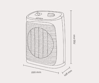 CALEFACT. ARTICA ACTV2000 2000W OSCILANTE