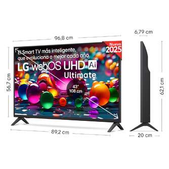 TV LG 43%%%quot; 43UA75006LA UHD ALFA7 WEBOS25 HDR10/HLG