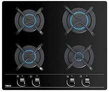 Placa Gas Natural Teka GBC64000KB - 60cm, 4 Fuegos, AutoEncendido, Termopar, Negra