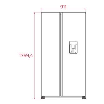 FRI. TEKA RLF74930WH 177x91x67 NF BCO DSP DISP