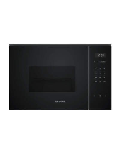 Microondas Siemens BE555LMB1 - 25 L, 1200 W, Grill, 5 Potencias, Negro