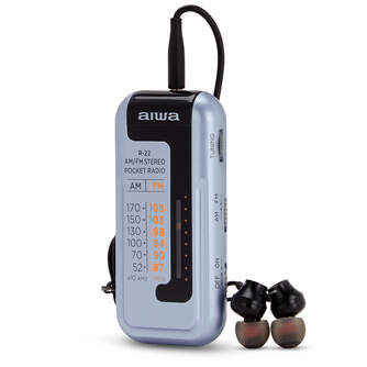RADIO PORTATIL AIWA R22SL AM/FM COMPACTO SILVER