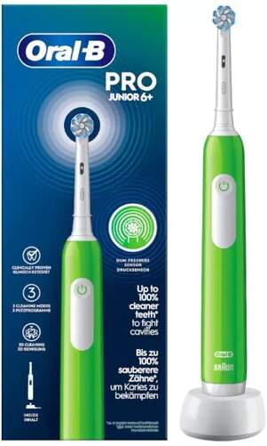 Cepillo de dientes eléctrico Pro 1 Junior - Para niños, +6 años, Recambio, Sensible