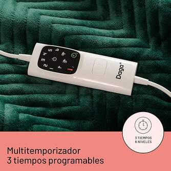 MANTA DAGA RELAX SUAVE VERDE 160X120 3P 6T LAVABLE