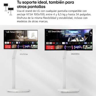 MONITOR LG 32%%%quot; 32U721SAW-W.EEU SWING 4K 3840x2160