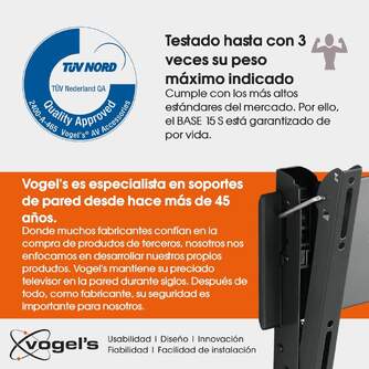 SOPORTE TV VOGEL%%%#39;S BASE15S INCL 19%%%quot;-43%%%quot; 20KG