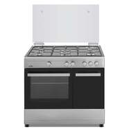 Cocina Gas Butano Artica AKF9060X - 5 Fuegos, 90x61cm, Termopar, Wok, Doble Vidrio, Inox