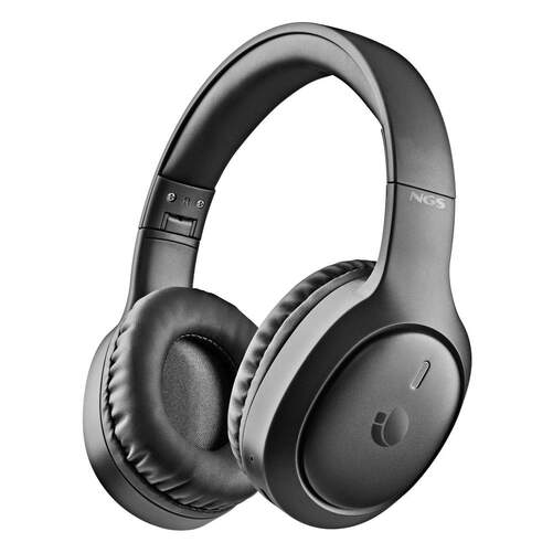 Auriculares diadema NGS Artica Tempest Black - Plegables, Bluetooth 6.0, bater&iacute;a extraible 600 mAh