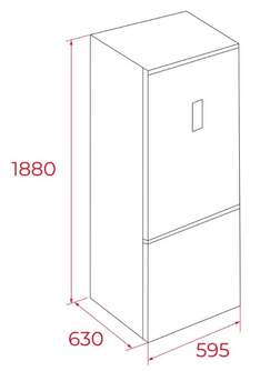 FRICOM. TEKA NFL355SS 188x60 NF DSP INOX