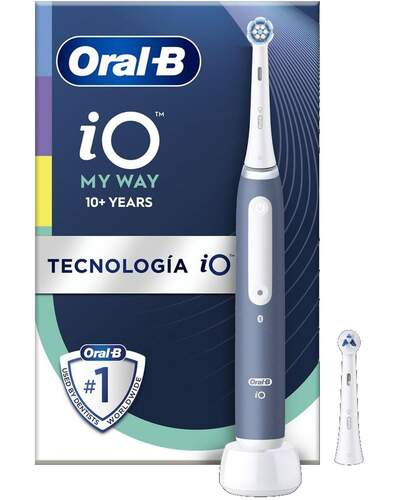 Cepillo Eléctrico Oral-B iO4 My Way Blanco - Especial Ortodoncia, 4 Modos, Sensor Presión