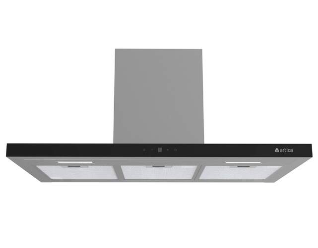 Campana decorativa Artica ASKYLINE90AI - 90 cm, 800 m3/h,  4 Modos, Touch control, Clase A, Inox