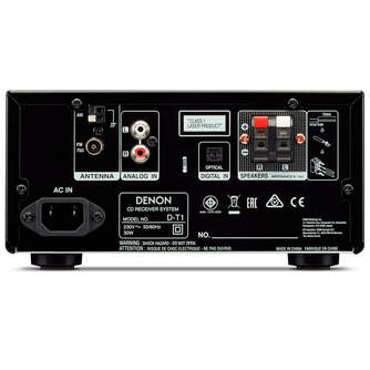 CADENA DENON DT1 BLACK CD BLUETOOTH