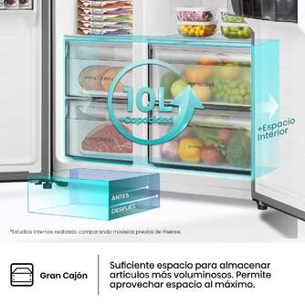 FRI. HISENSE RS3P558NEIC 179x91 NF INOX DSP METALC