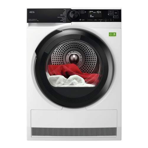 Secadora Bomba Calor AEG TR839T4PBCP - 9 kg, Clase A+++, 61 dB, Display, Blanco