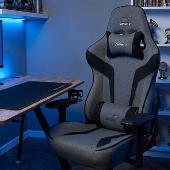 SILLA GAMING DRIFT DR90 XXL GRIS NEGRO