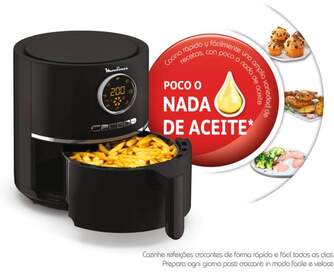 FREIDORA AIRE MOULINEX EZ111810 4,2L DIGIT 8P NEGR