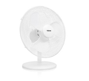 Ventilador Sobremesa Tristar VE5727 - 45W, Diámetro 40cm, 3 Velocidades, Oscilante, Blanco, BCO
