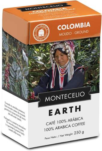 Café en grano Montecelio Colombia 100% Arábica - 250 g
