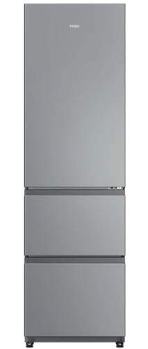 Frigor&iacute;fico Combi Haier HRT3518DNMX - Clase D, 185 x 55 cm, No Frost, 303 litros, 3 puertas, Inox